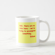 Cita de Thomas Edison Taza