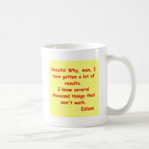 Cita de Thomas Edison Tazas