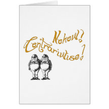 Cita de Tweedledum y de Tweedledee con imagen Felicitacion