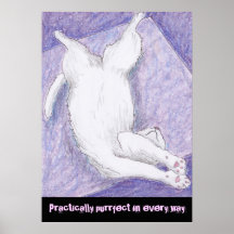 Citas blancas lindas de los dibujos de los artista posters