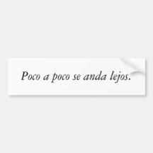Citas del español etiqueta de parachoque