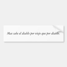 Citas del español etiqueta de parachoque