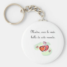 Citas del español llaveros personalizados