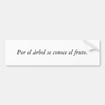 Citas del español pegatina de parachoque