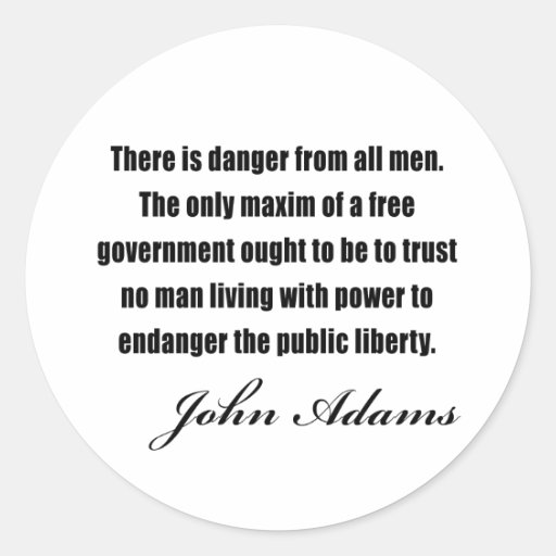 Citas políticas de John Adams Etiqueta