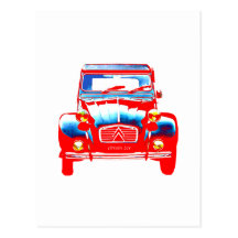 Citroen 2CV 2 Tarjeta Postal