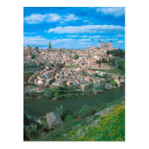 Ciudad antigua de Toledo, España Postal
