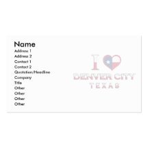 Ciudad de Denver, Tejas Tarjeta De Visita
