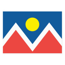 Ciudad de la bandera de Denver Tarjeta De Visita