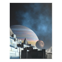 Ciudad de la ciencia ficción postales