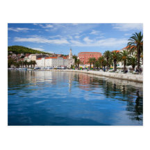 Ciudad de la fractura en Croacia Postales