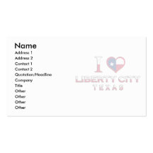Ciudad de la libertad, Tejas Plantilla De Tarjeta Personal