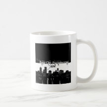 Ciudad de la lluvia paranormal -- Paisaje urbano Taza De Café