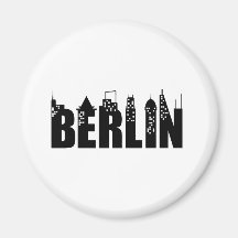 Ciudad de los rascacielos del horizonte de Berlín Iman