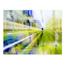 Ciudad de luces y de jardines tarjetas postales