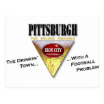 Ciudad de Pittsburgh Drinkin con un problema del f Tarjetas Postales