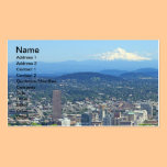 Ciudad de Portland, Oregon y Mountain View tarjetas de negocio