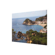 Ciudad de TOSSA DE MRZ. situada en la costa Brava. Lona Envuelta Para Galerías
