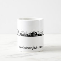 Ciudad del eje de la buena mañana taza
