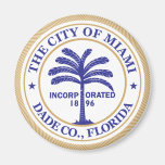 Ciudad del sello de Miami Imán De Frigorífico