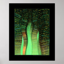Ciudad del seno (verde) poster