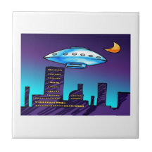 Ciudad del UFO Teja Cerámica