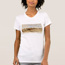 Ciudad ferroviaria en la pradera camisetas