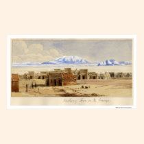 Ciudad ferroviaria en la pradera posters