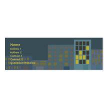 Ciudad - flaca tarjetas de negocios