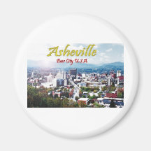 Ciudad los E.E.U.U. de la cerveza de ASHEVILLE, CA Iman De Nevera