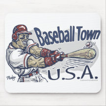 Ciudad los E.E.U.U. Mousepad del béisbol Alfombrillas De Ratón