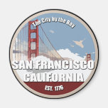 Ciudad por la bahía, San Francisco California Imán Para Frigorifico