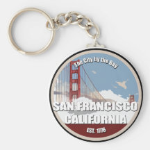 Ciudad por la bahía, San Francisco California Llavero