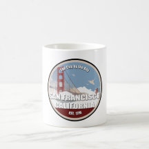 Ciudad por la bahía, San Francisco California Tazas