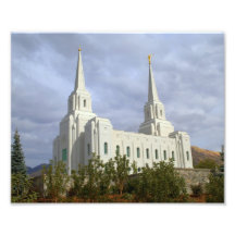 Ciudad Utah LDS, templo mormón de Brigham Fotografias