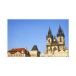Ciudad vieja de Praga en República Checa Impresión De Lienzo