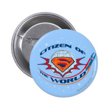 Ciudadano del superhombre del mundo pins