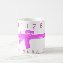 Ciudadano no sujeto - hembra tazas de café
