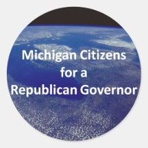 Ciudadanos de Michigan para un gobernador republic Pegatina