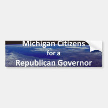 Ciudadanos de Michigan para un gobernador republic Etiqueta De Parachoque