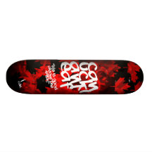 CL-Sk8graff01 (rojo) Patineta Personalizada