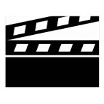 Clapperboard negro postales
