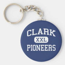 Clark - pioneros - High School secundaria - pescad Llavero