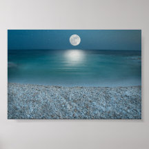 Claro de luna en el Pebble Beach Impresiones