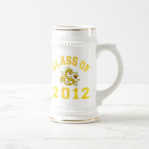 Clase 2012 del dragón - oro tazas