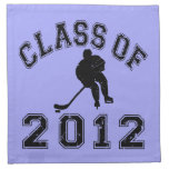 Clase 2012 del hockey - negro 2 servilletas