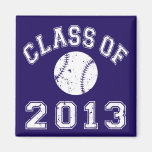Clase 2013 del béisbol - blanco imán