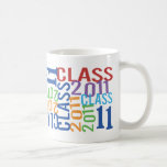 Clase colorida de 2011 taza