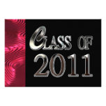 Clase de 2011 invitaciones del fiesta comunicado personalizado