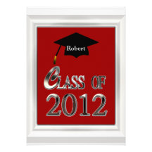Clase de 2012 invitaciones de encargo de la gradua comunicado personalizado